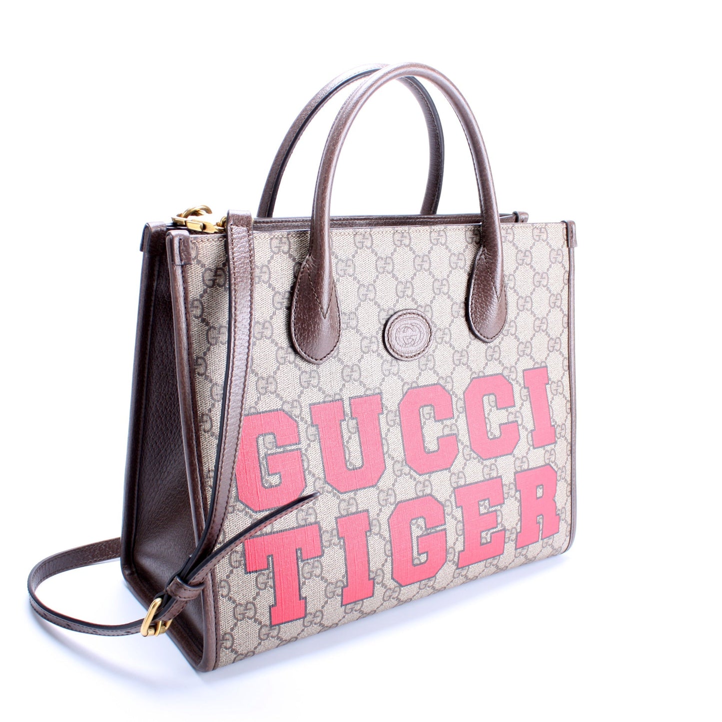Gucci 659988 GG Supreme Tiger Tote Bag