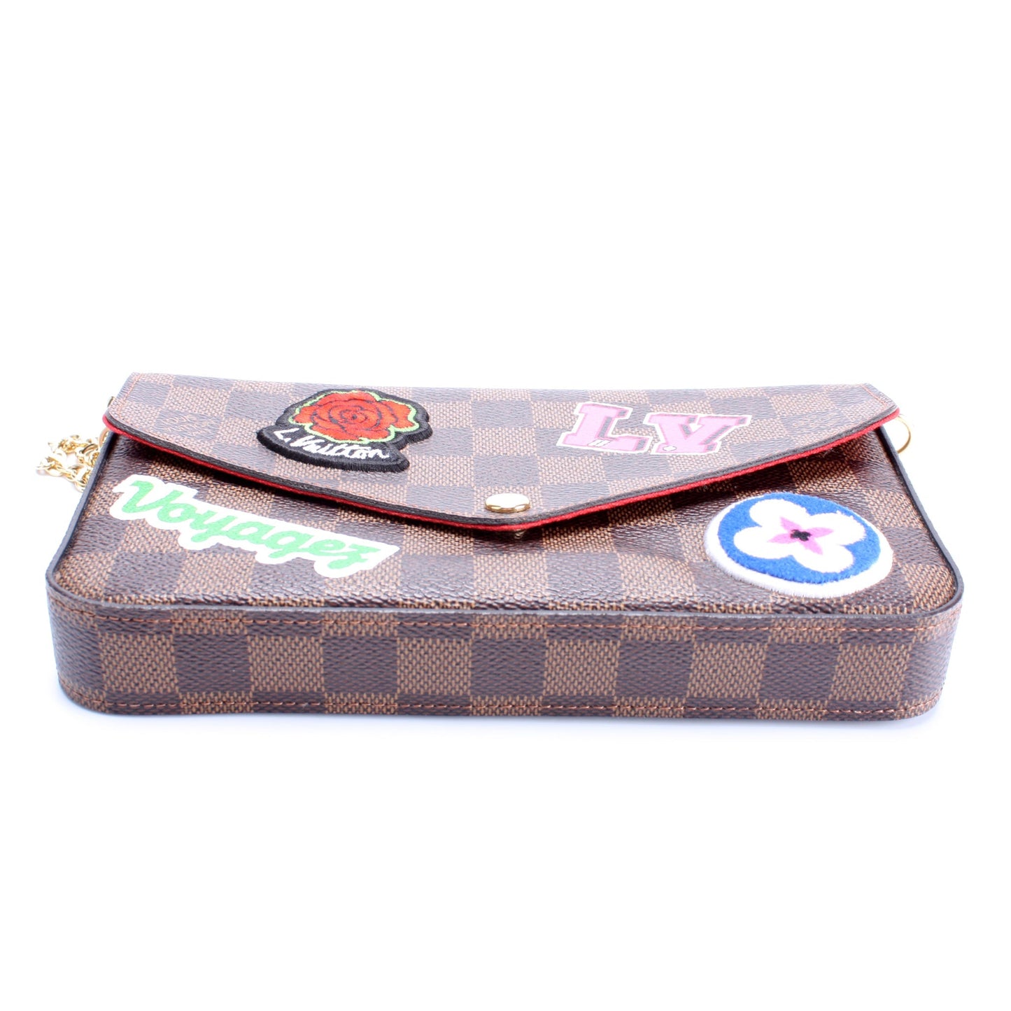 Louis Vuitton Pochette Felicie Damier Ebene Patches