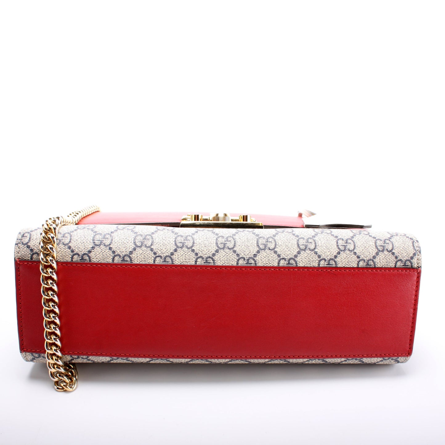 Gucci 409486 Padlock GG Leather Shoulder Medium Bag