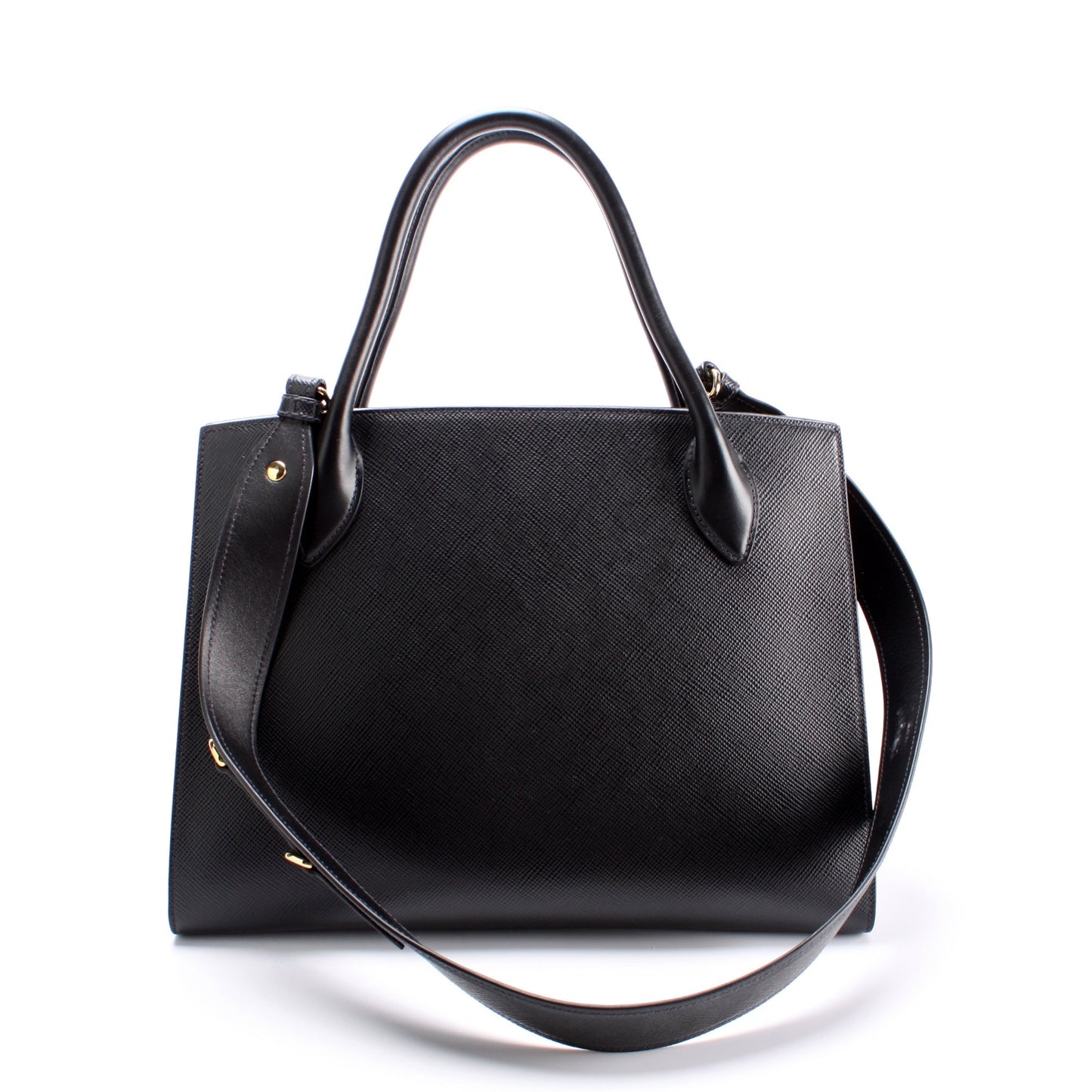 Prada Monochrome Saffiano Tote Medium Bag