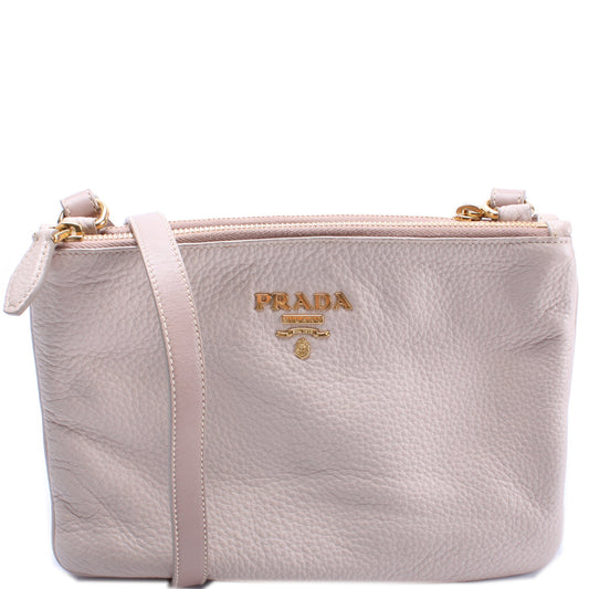 Prada 1BH046 Vitello Phenix Crossbody Bag