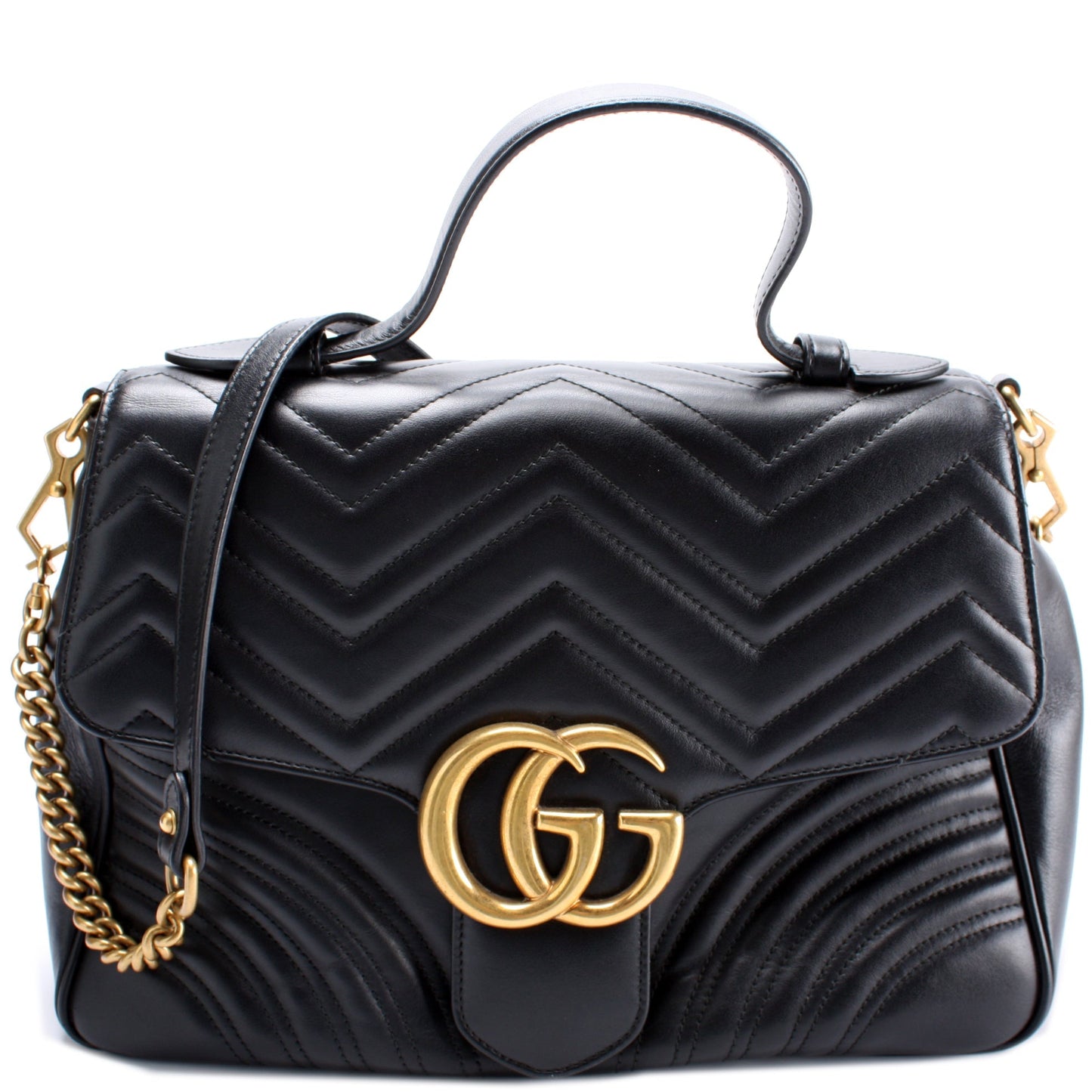 Gucci 498109 Marmont Top Handle Medium Bag