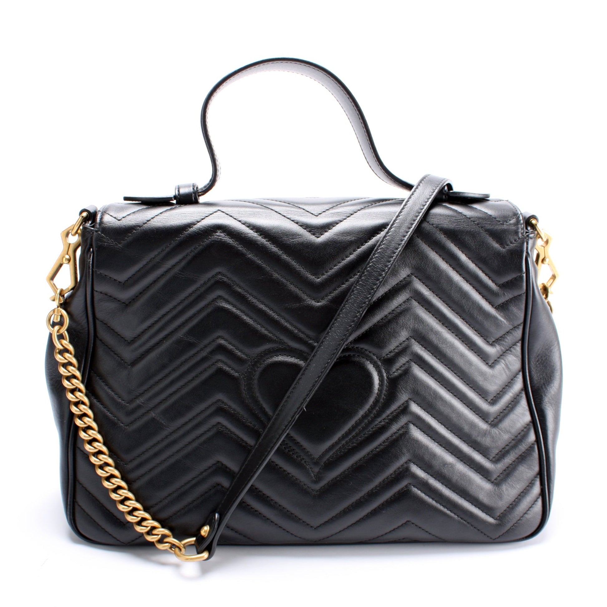 Gucci 498109 Marmont Top Handle Medium Bag