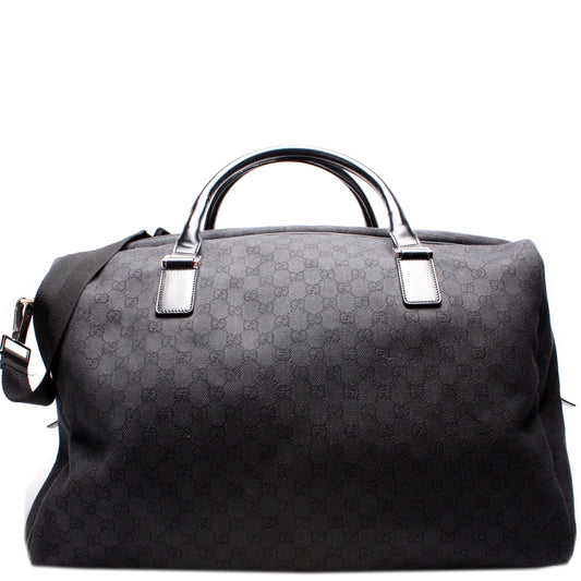 Gucci 190629 GG Canvas Large Duffle Bag