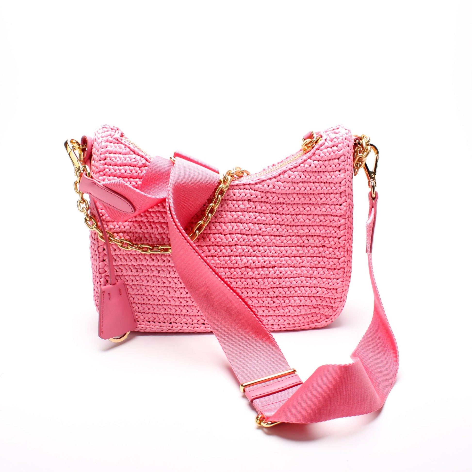 Prada 1BH204 Raffia Re-Edition 2005 Shoulder Bag