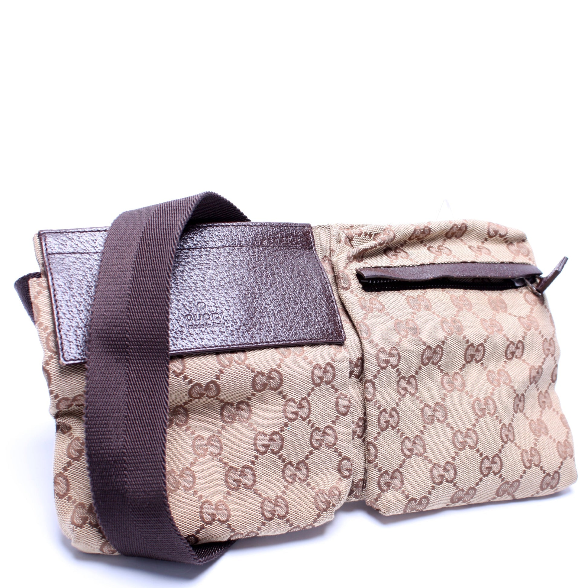 Gucci 28566 GG Canvas Waist Bag