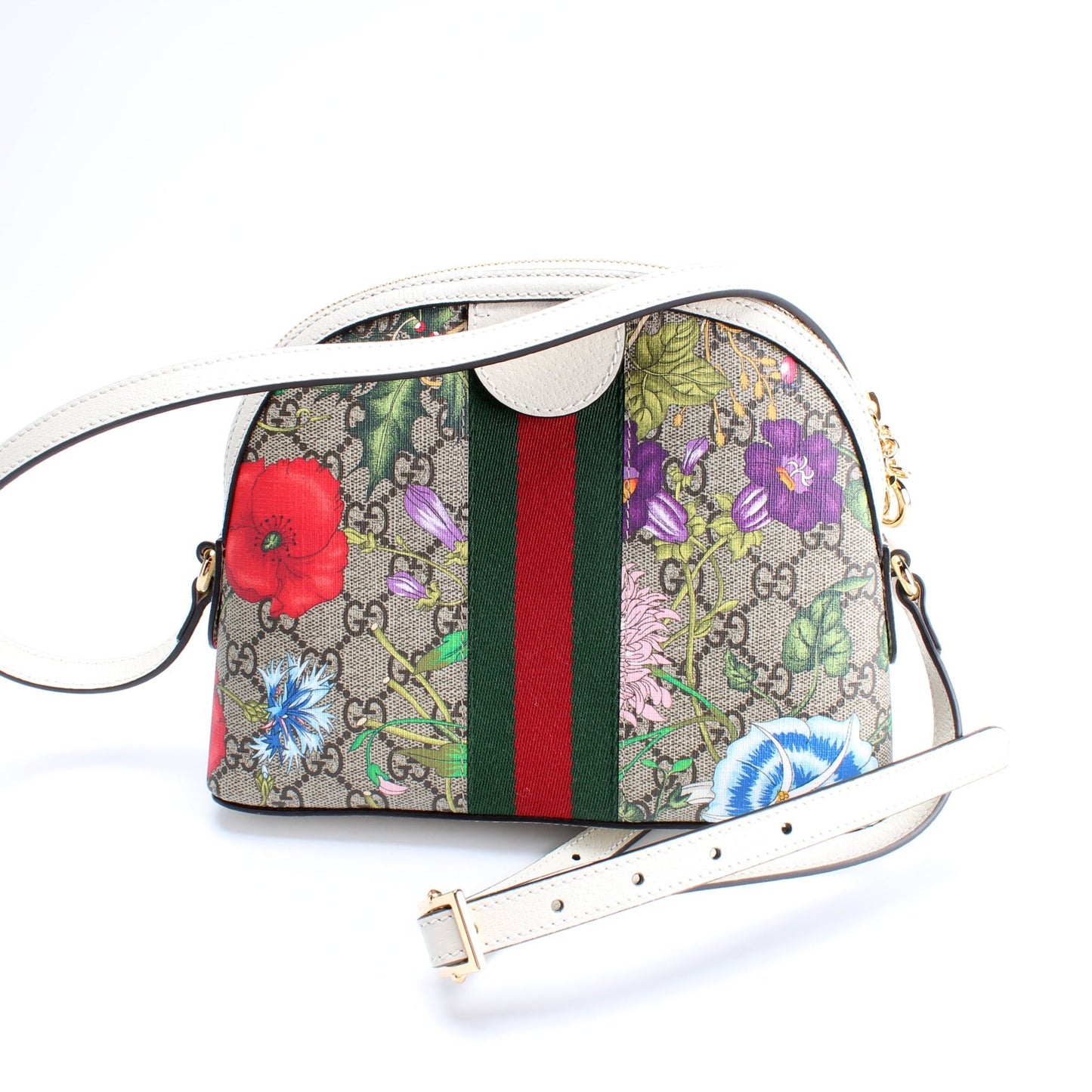 Gucci 499621 Ophidia GG Flora Small Crossbody Bag