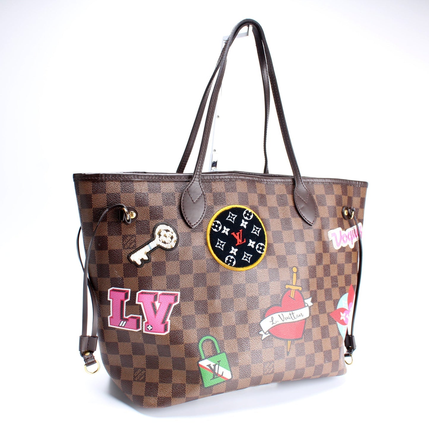 Louis Vuitton Neverfull MM Patches Damier Ebene