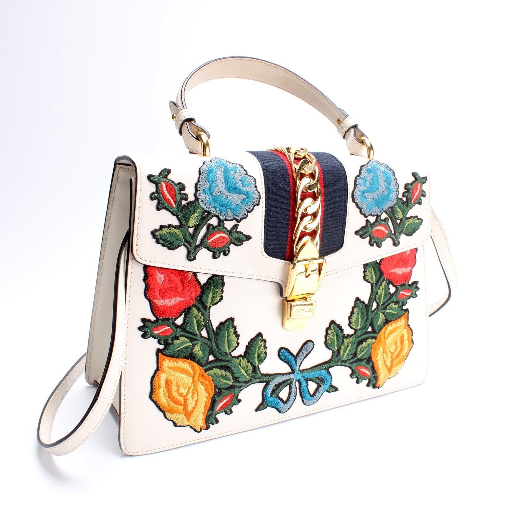 Gucci 431665 Sylvie Top Handle Medium Bag