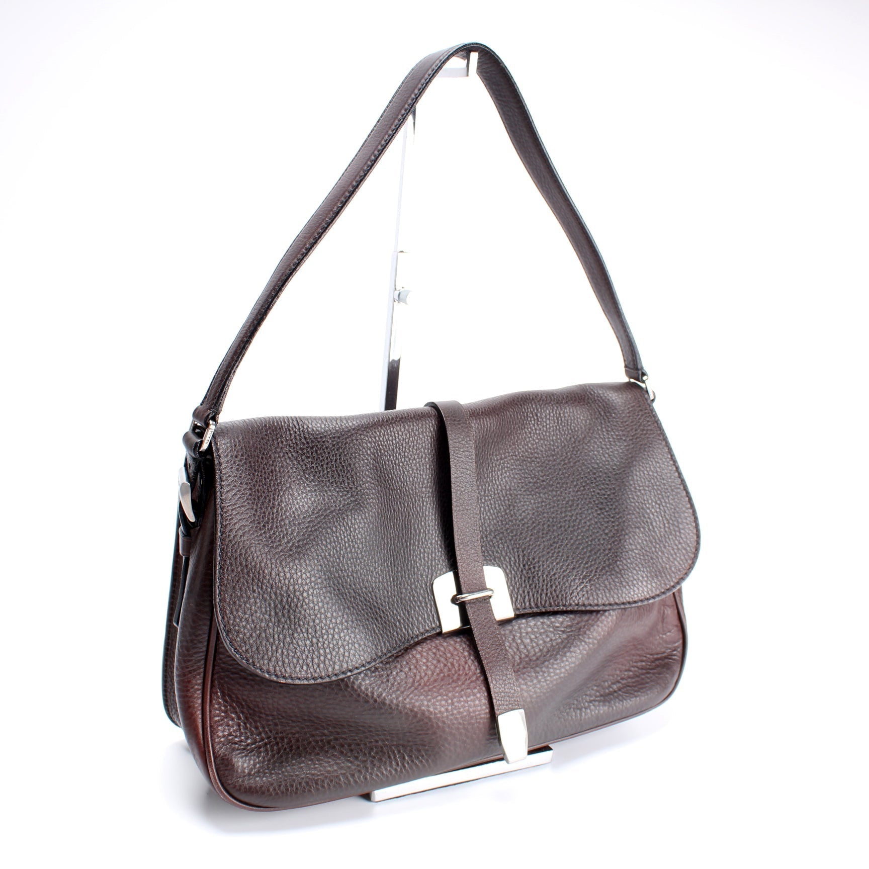 Prada BR0618 Vitello Ombre Flap Shoulder Bag