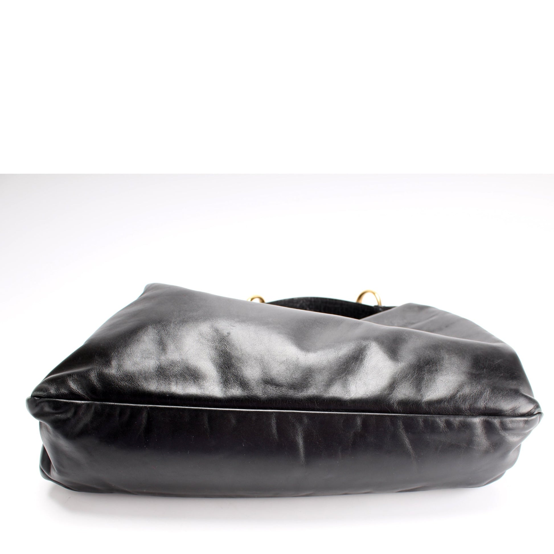Gucci 115867 Horsebit Leather Hobo Bag