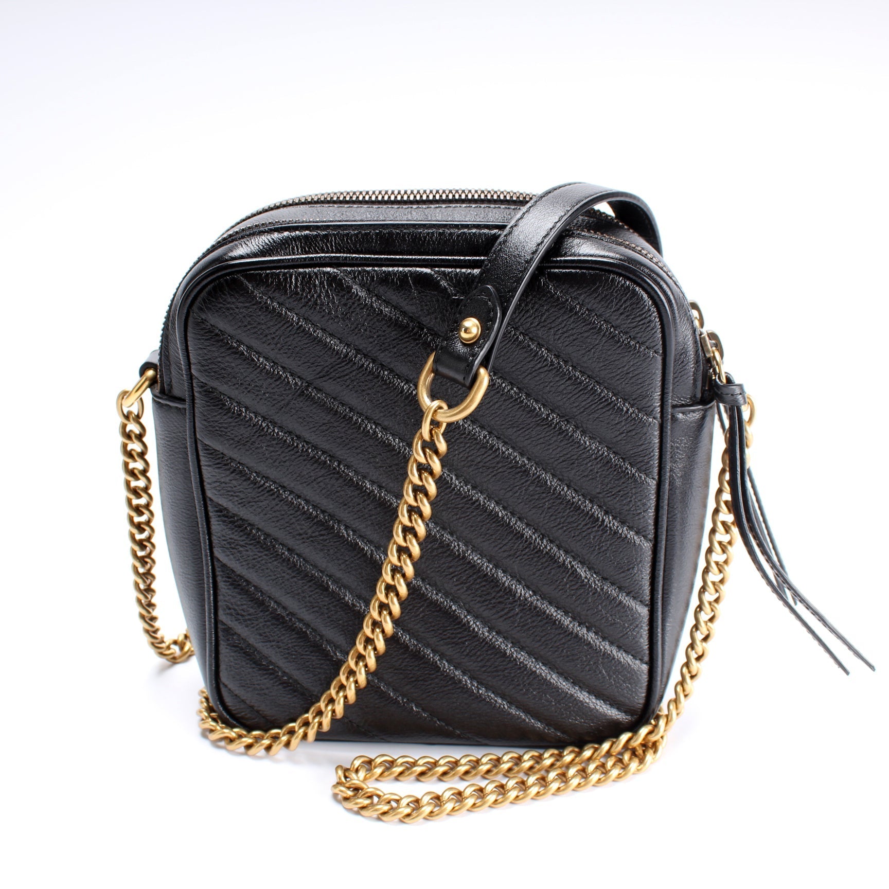 Gucci 550155 GG Marmont Double Zip Shoulder Bag