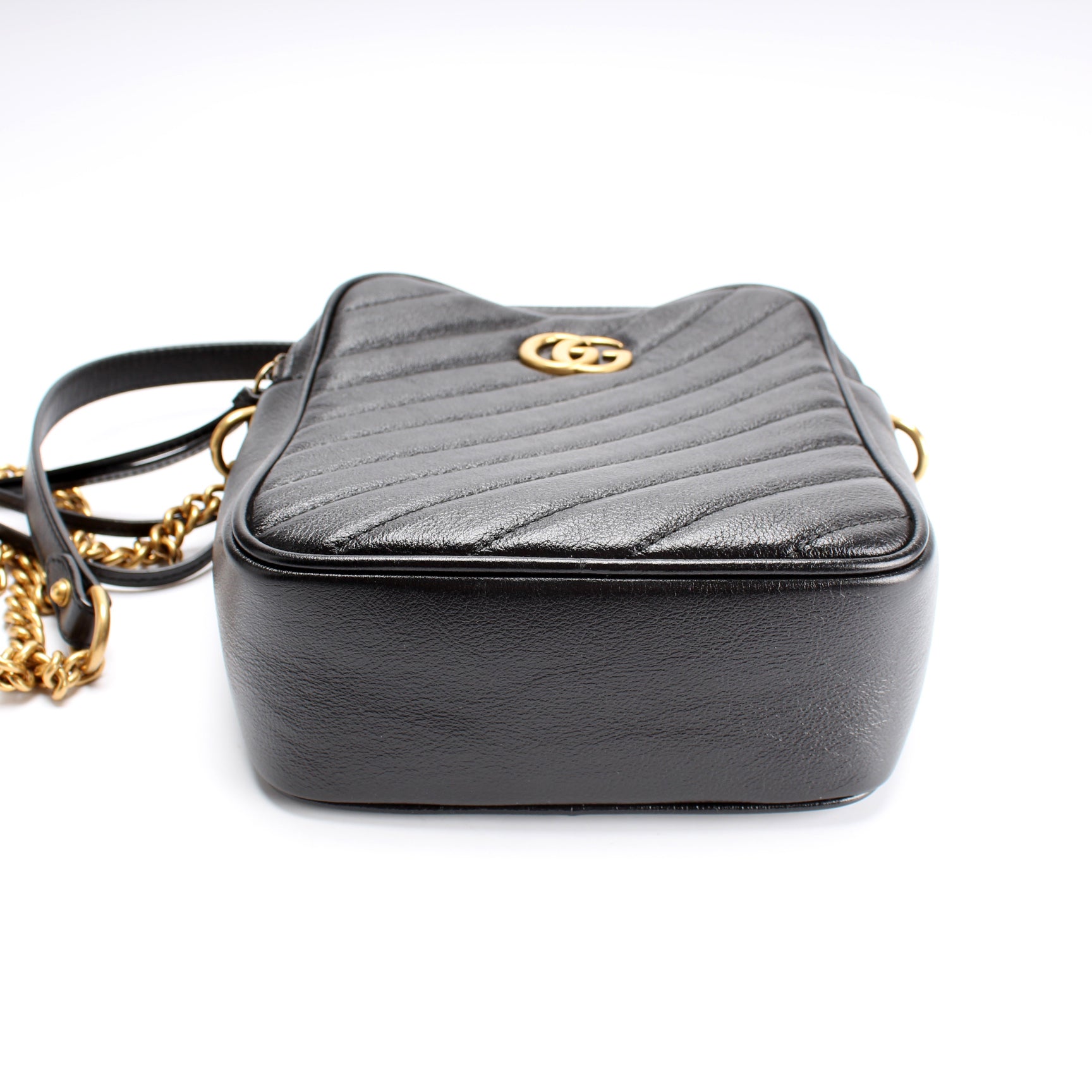 Gucci 550155 GG Marmont Double Zip Shoulder Bag