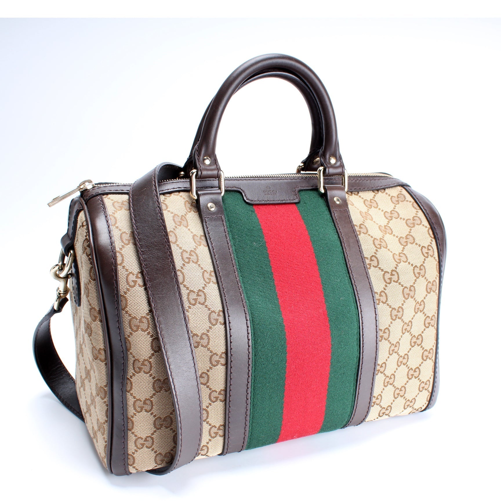 Gucci 247205 Boston Canvas Bag