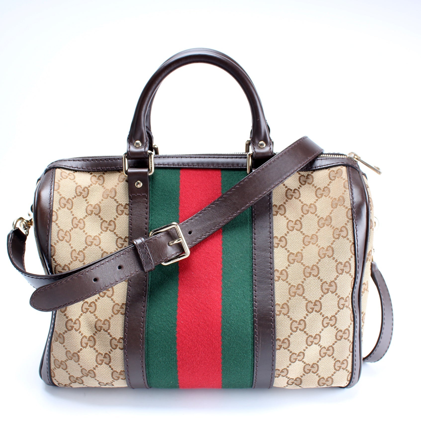 Gucci 247205 Boston Canvas Bag