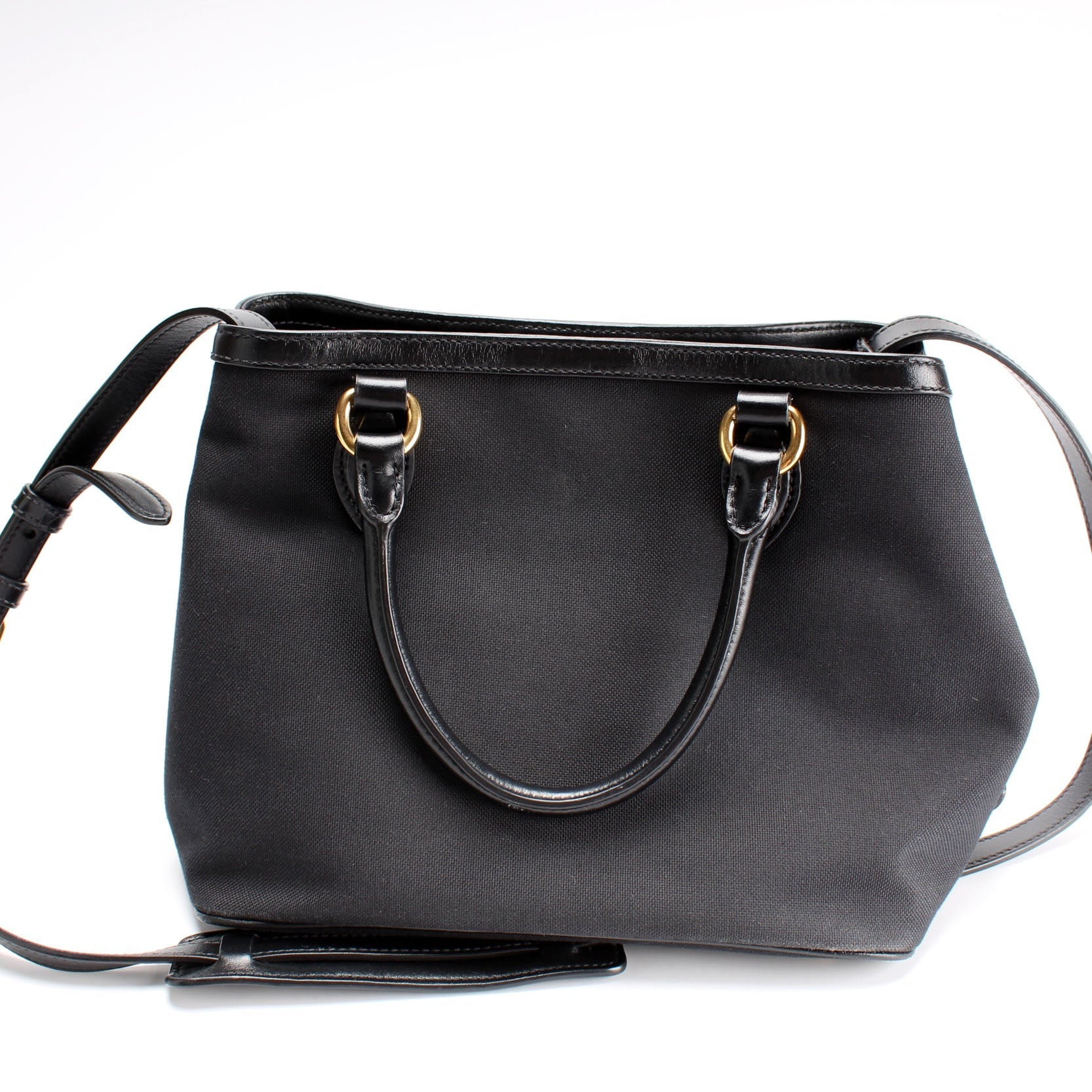 Prada 1BA172 Jacquard Logo Tote Bag