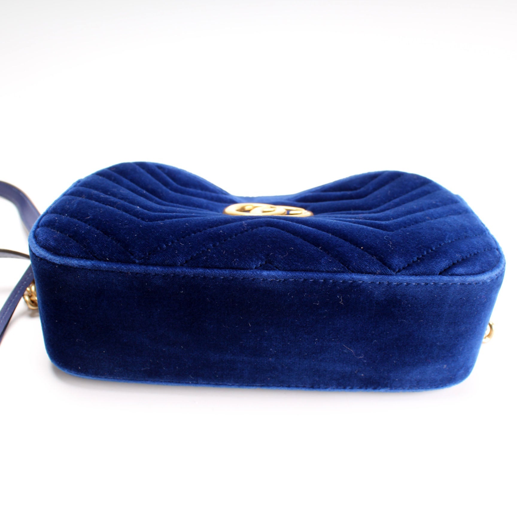 Gucci 447632 Marmont Small Velvet Camera Bag