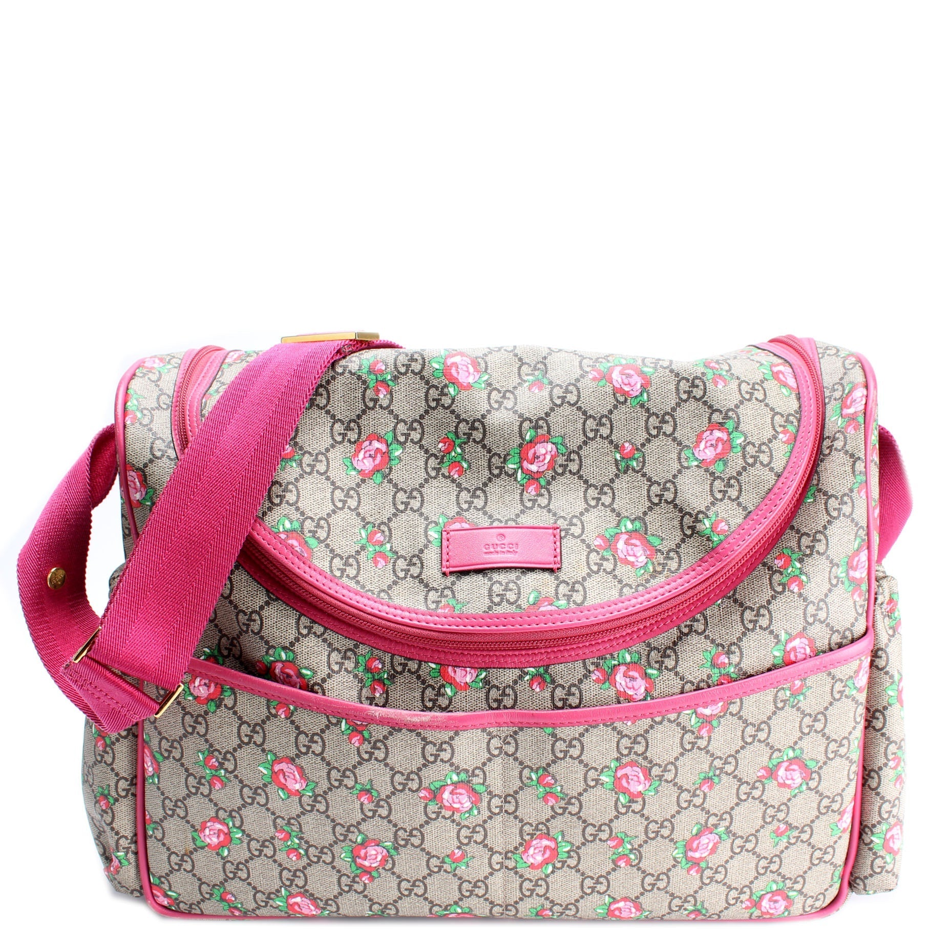 Gucci 123326 Rose Bud Diaper Bag
