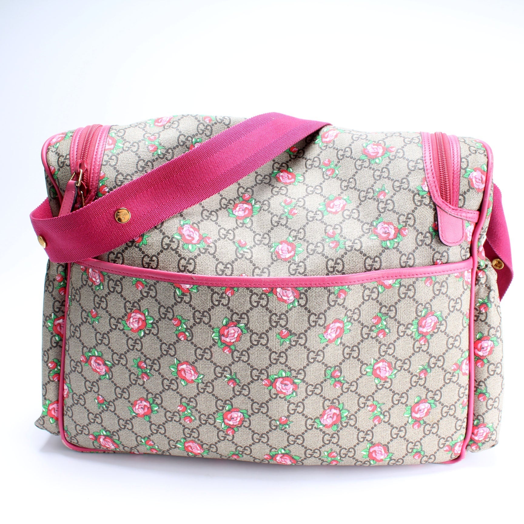 Gucci 123326 Rose Bud Diaper Bag