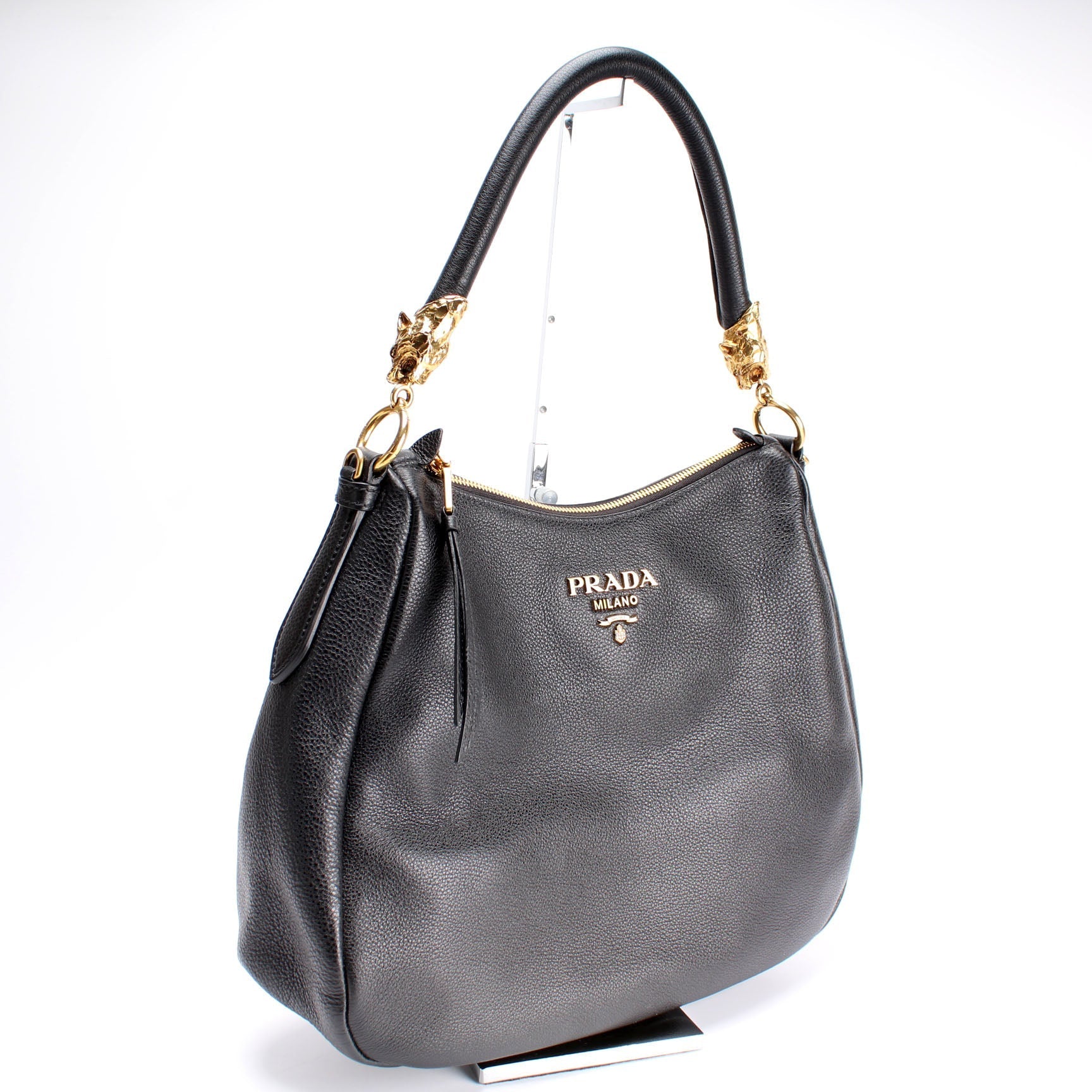 Prada Vitello Phenix Tiger Hobo Bag