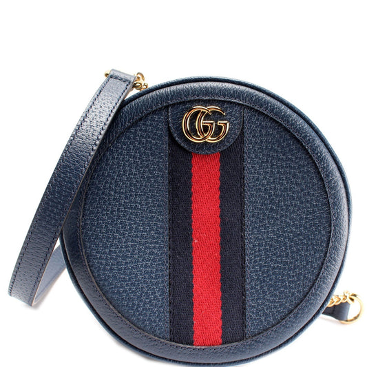 Gucci 598661 Ophidia Web Mini Round Backpack Bag