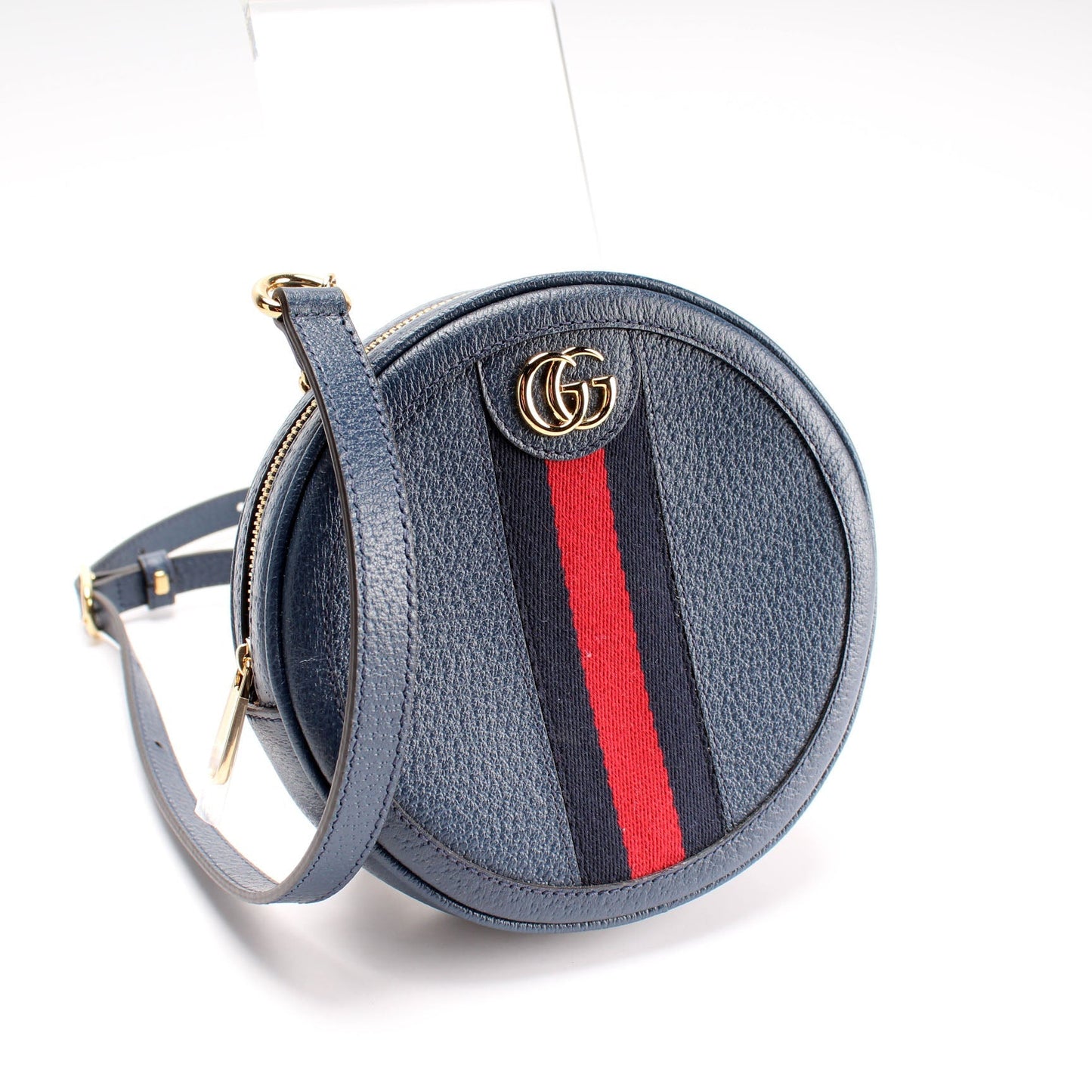 Gucci 598661 Ophidia Web Mini Round Backpack Bag
