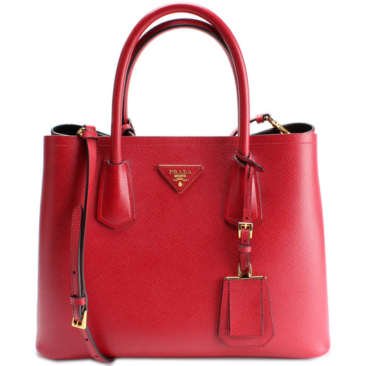 Prada Saffiano Cuir Double Medium Bag