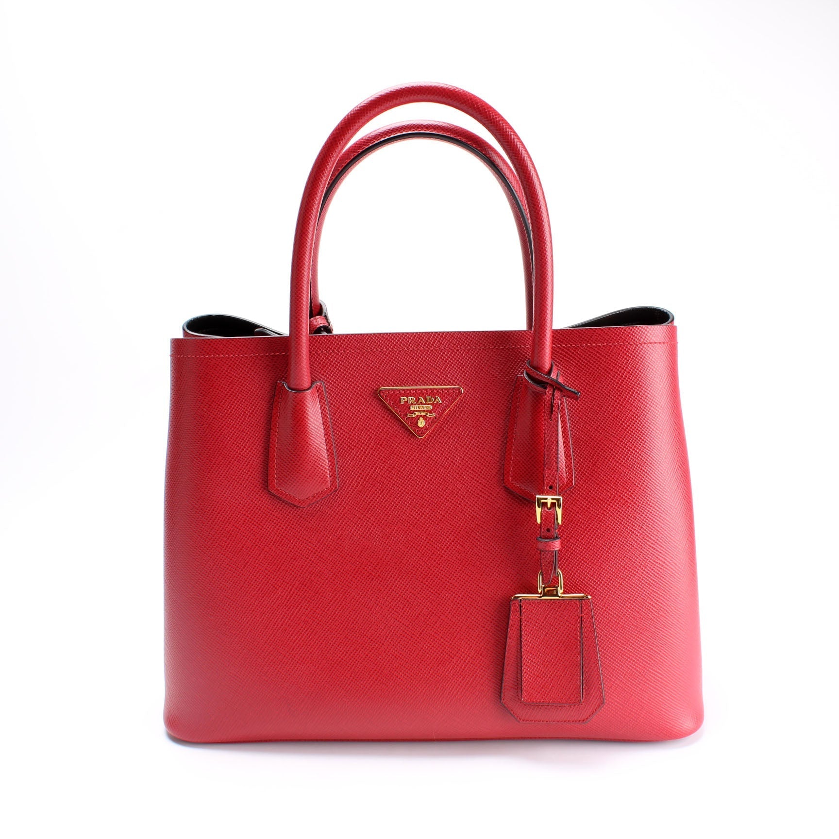 Prada Saffiano Cuir Double Medium Bag - Style 5