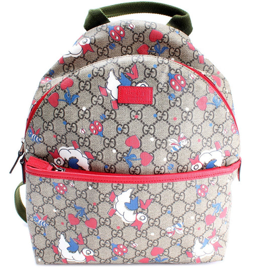 Gucci 271327 GG Supreme Ducks Kids Backpack Bag