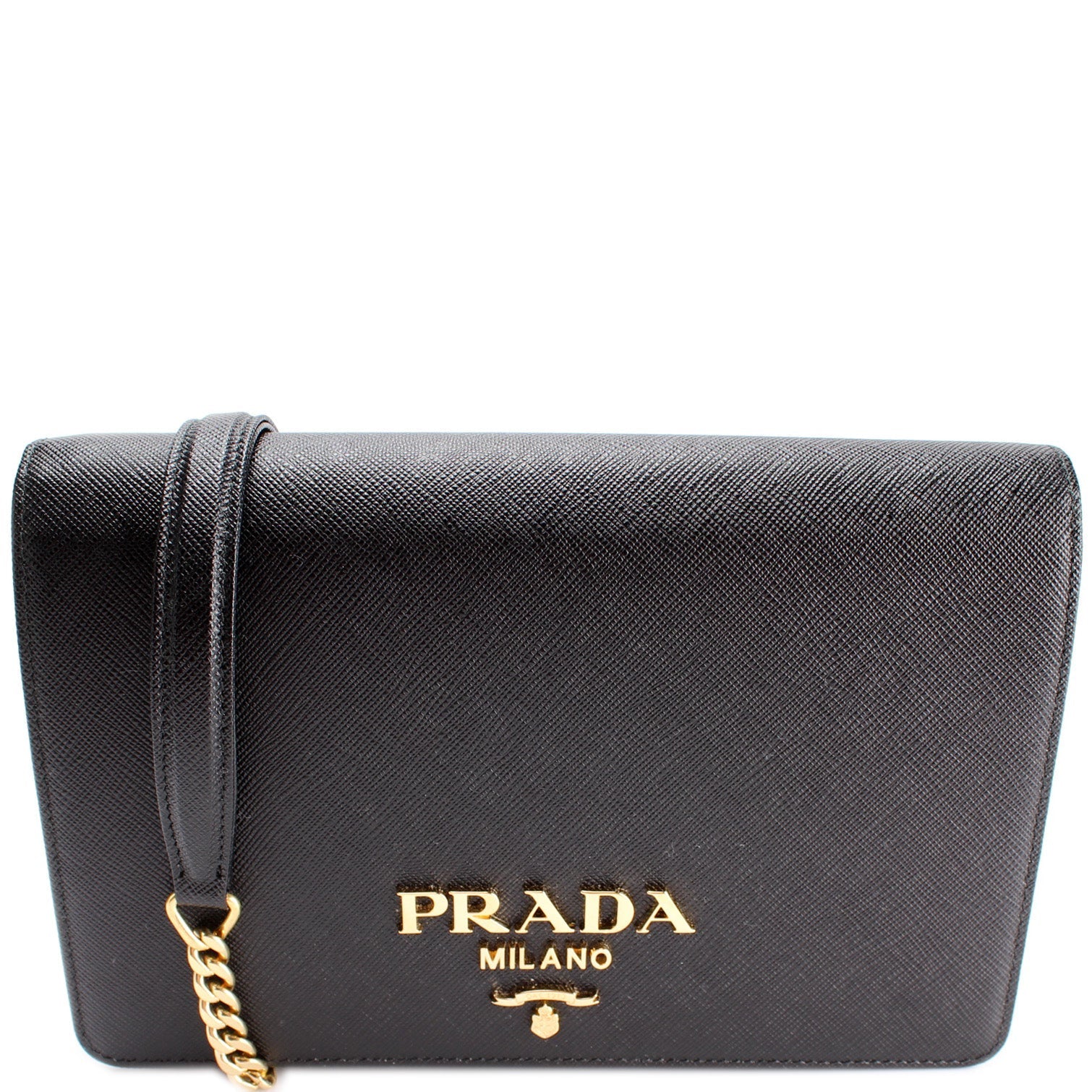 Prada 1BP018 Saffiano Lux Mini Chain Bag