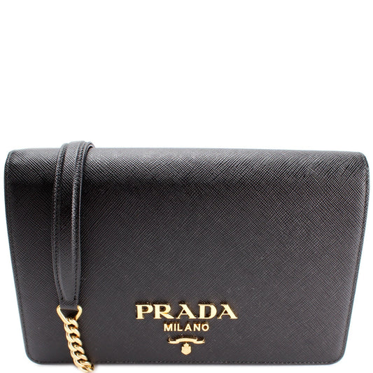 Prada 1BP018 Saffiano Lux Mini Chain Bag