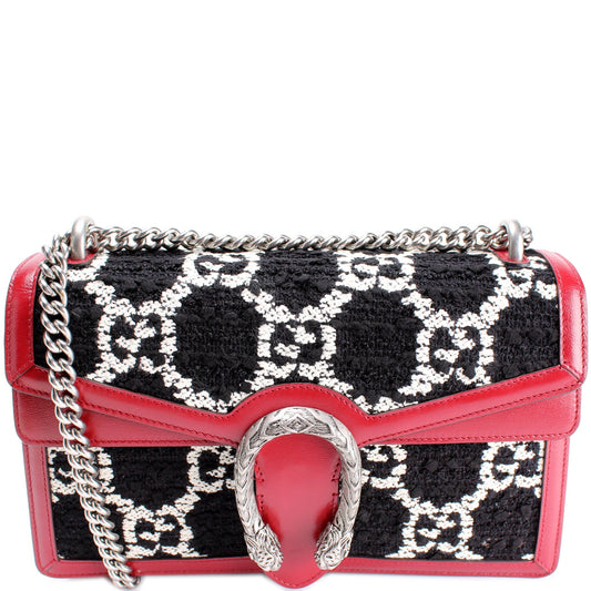 Gucci 400249 Dionysus Tweed GG Shoulder Small Bag