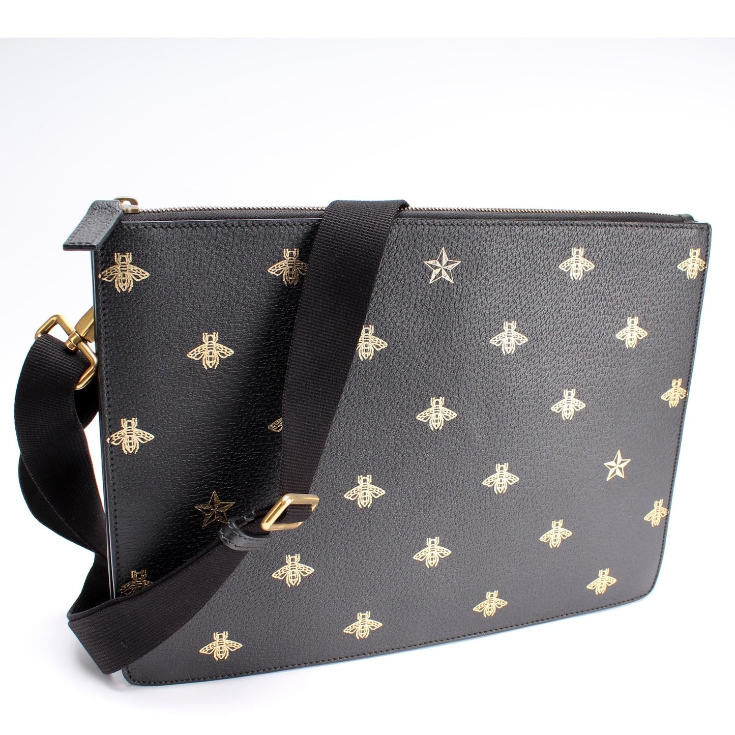 Gucci 450976 Bee Star Leather Bag