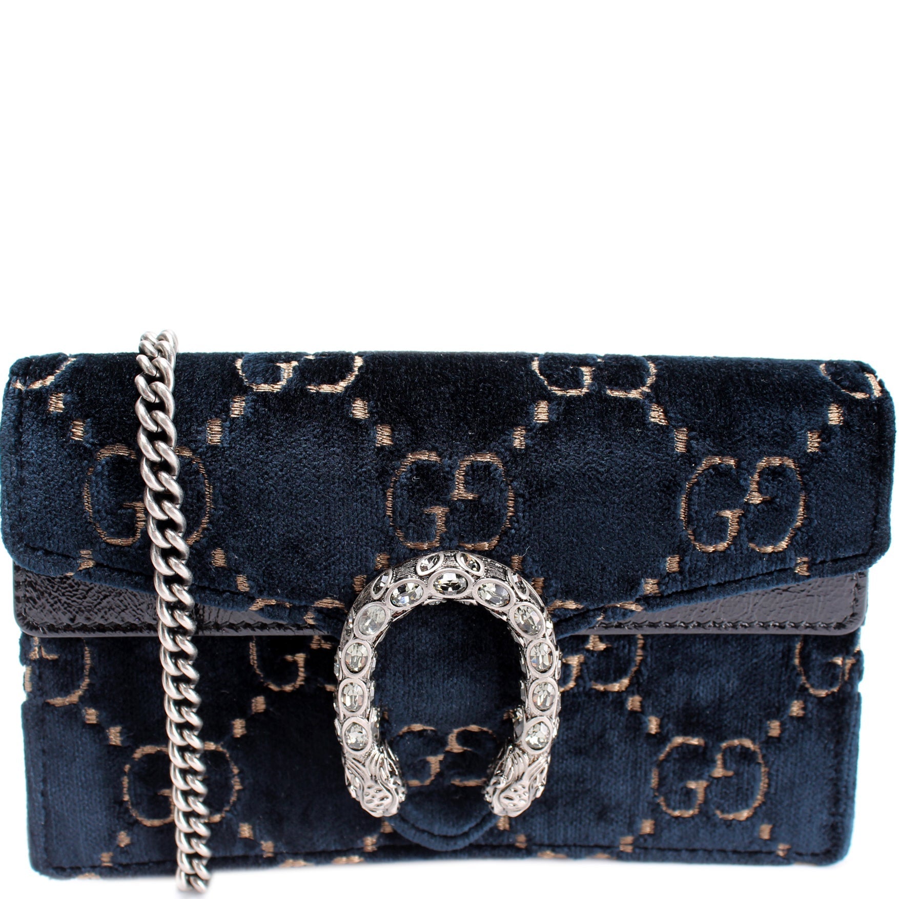 Gucci 476432 Dionysus GG Velvet Super Mini Bag