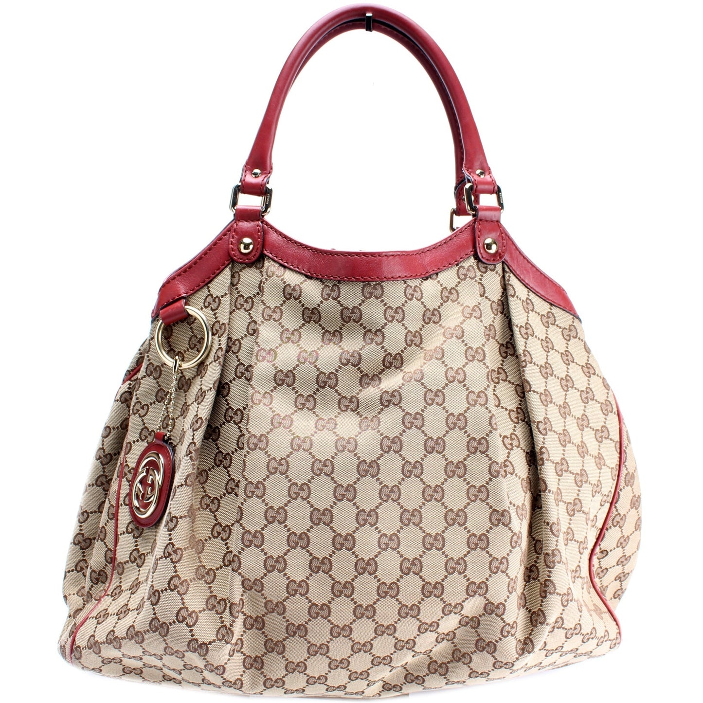 Gucci 211943 Sukey GG Canvas Large Bag