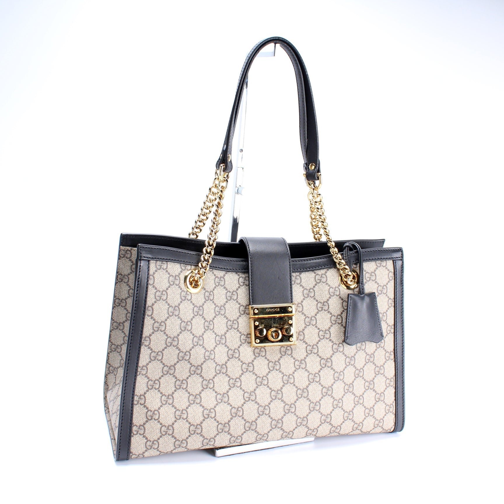Gucci 479197 Padlock GG Supreme Shoulder Medium Bag