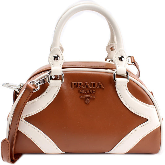 Prada 1BB071 Soft Calfskin Bowling Bag