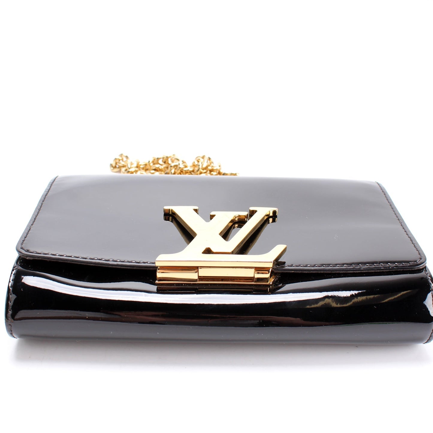 Louis Vuitton Louise MM Chain Bag Patent Leather