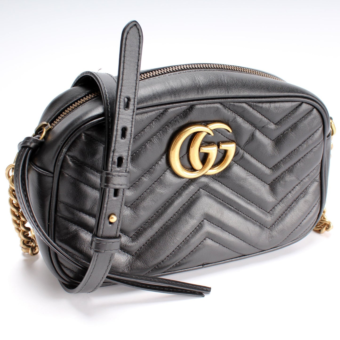 Gucci 447632 Marmont Small Leather Camera Bag