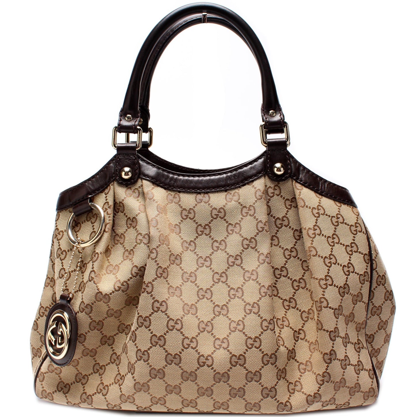 Gucci 211944 Sukey GG Canvas Medium Bag