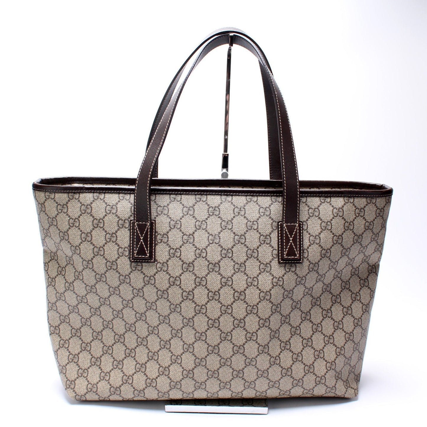 Gucci 211137 GG Supreme Medium Zip Tote Bag