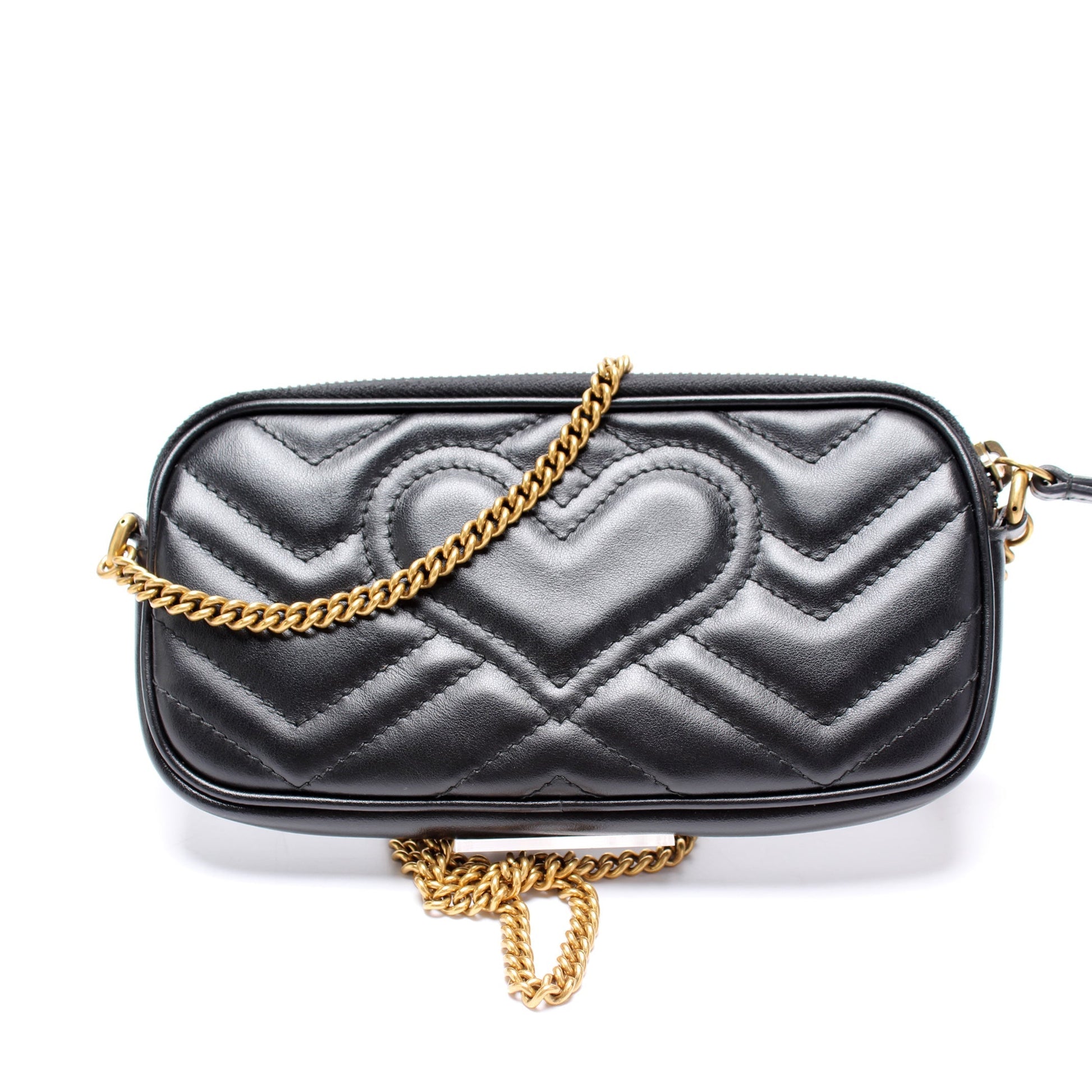 Gucci 598596 GG Marmont Min Chain Crossbody Bag