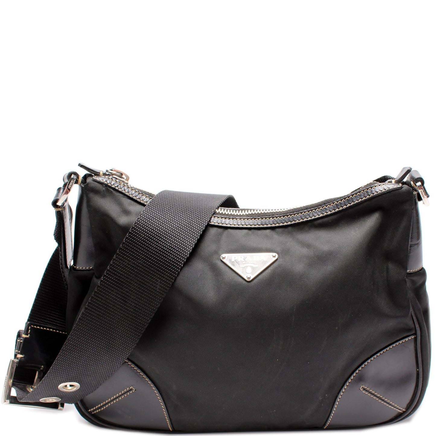 Prada Nylon Belt Strap Shoulder Bag