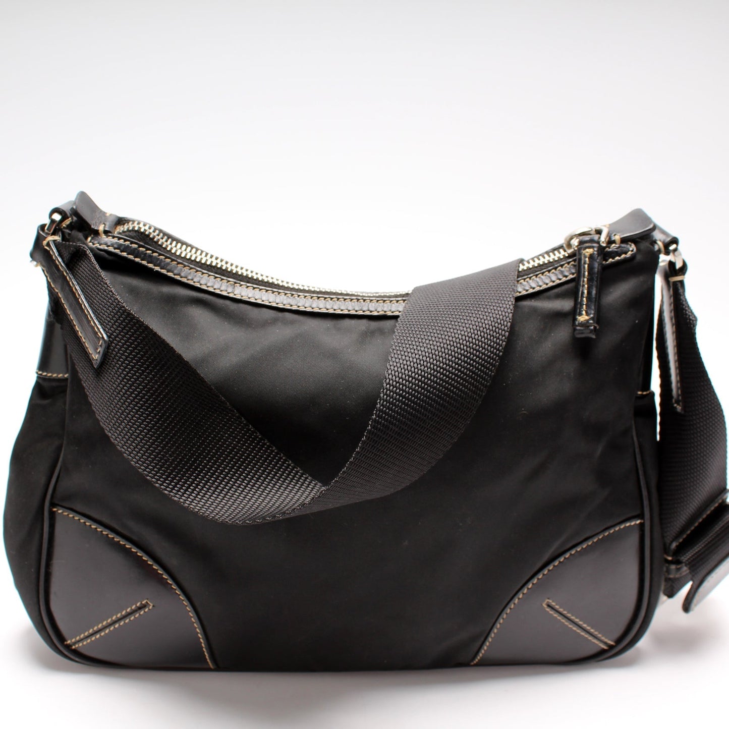 Prada Nylon Belt Strap Shoulder Bag