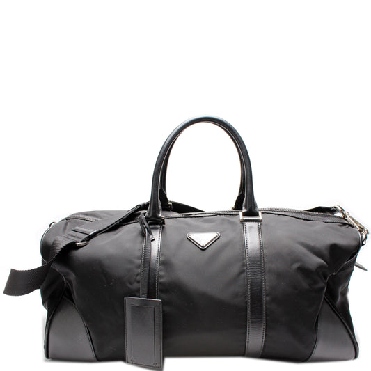 Prada Tessutos/Saffiano Weekender Bag