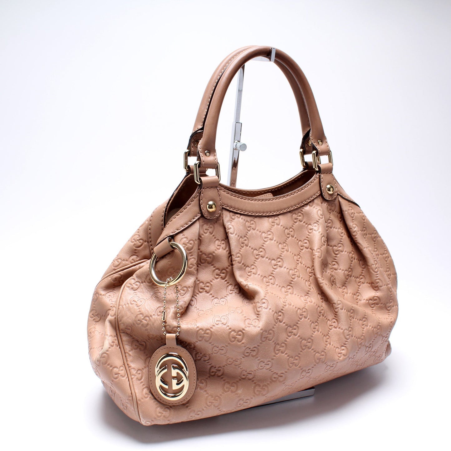Gucci 211944 Sukey GG Leather Medium Bag