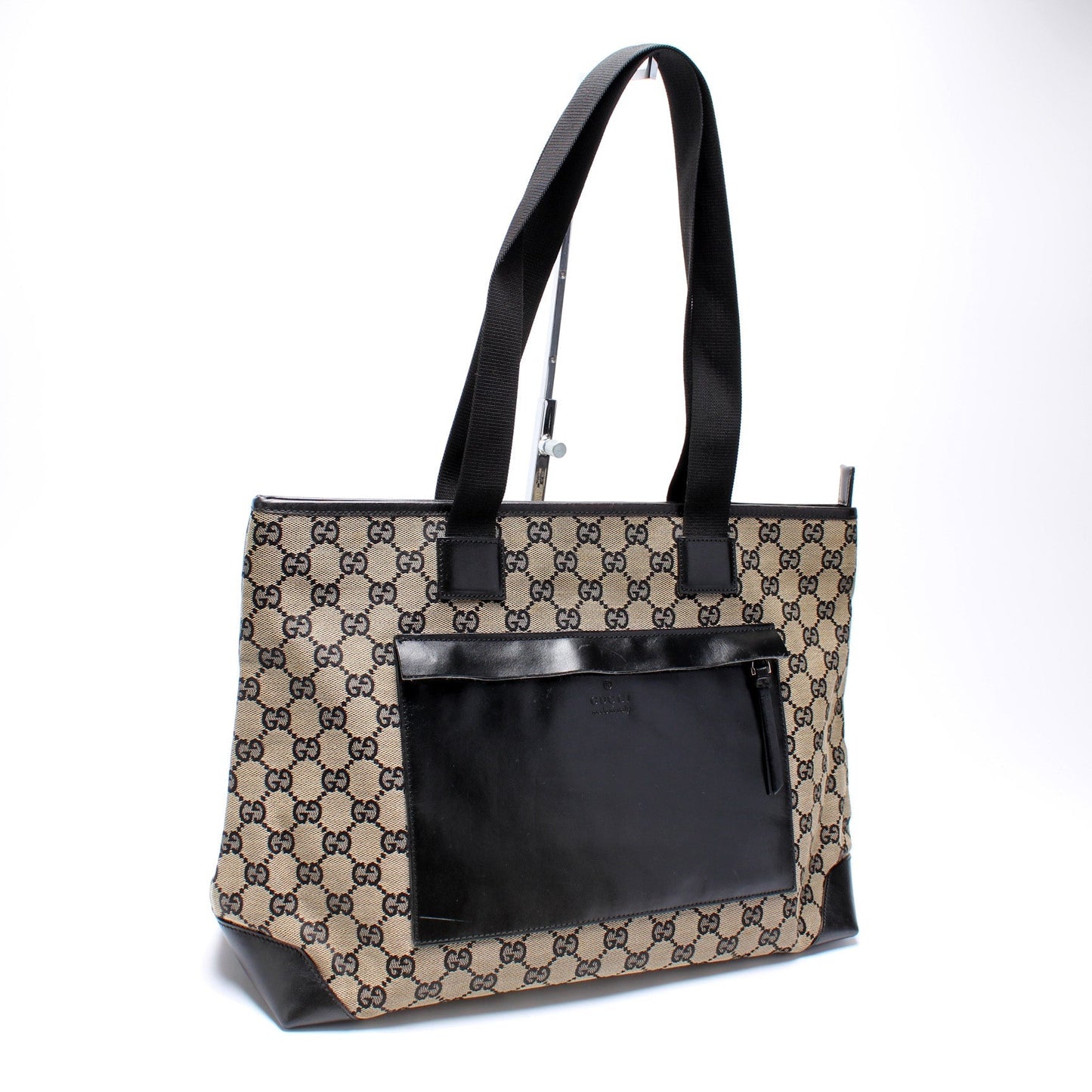 Gucci 019-0426 GG Canvas Zip Tote Bag