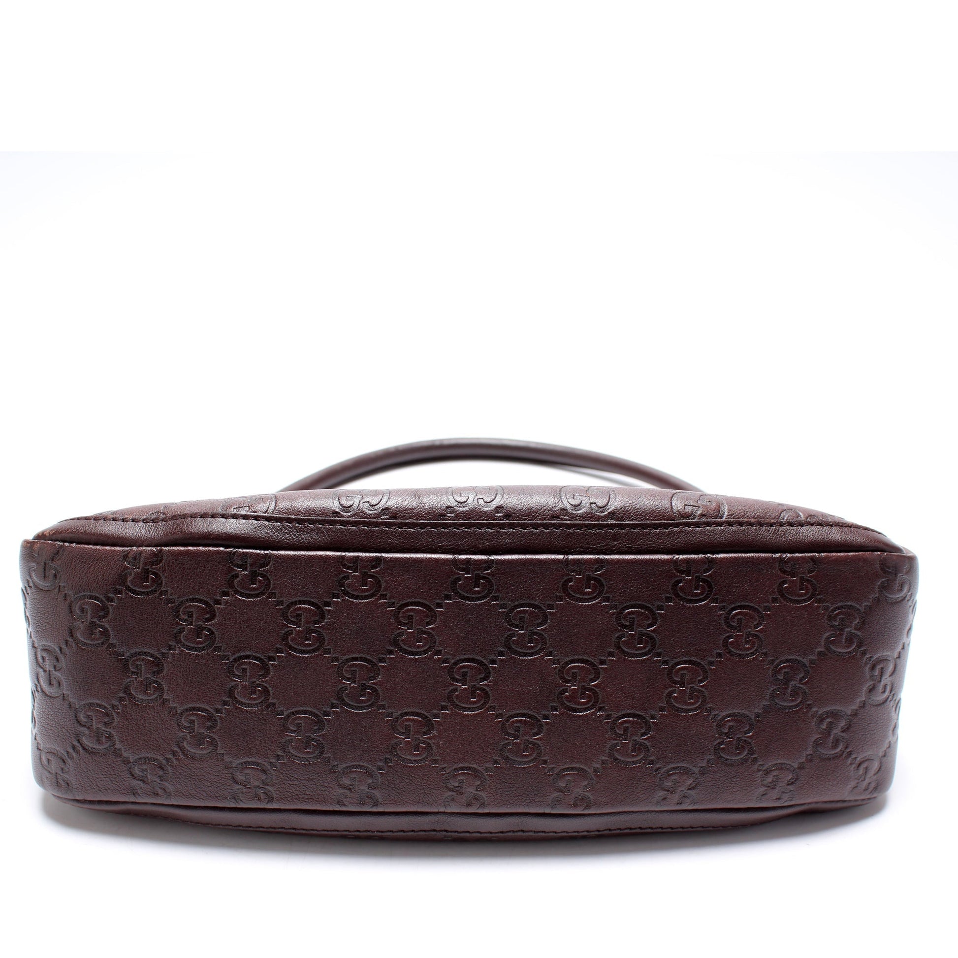 Gucci 130939 GG Leather Abbey Pochette Bag