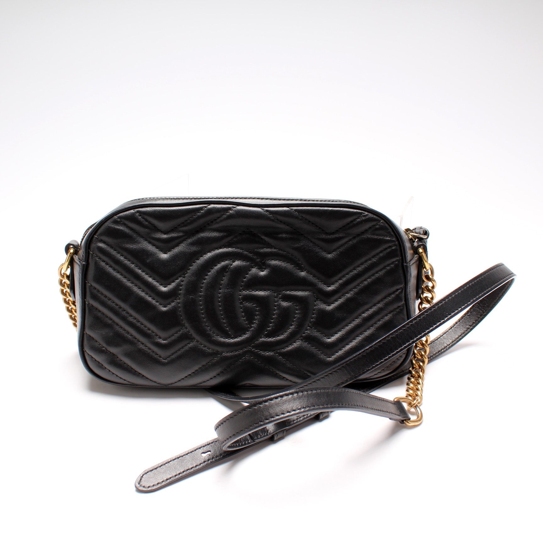 Gucci 447632 Marmont Small Leather Camera Animal Studs Bag