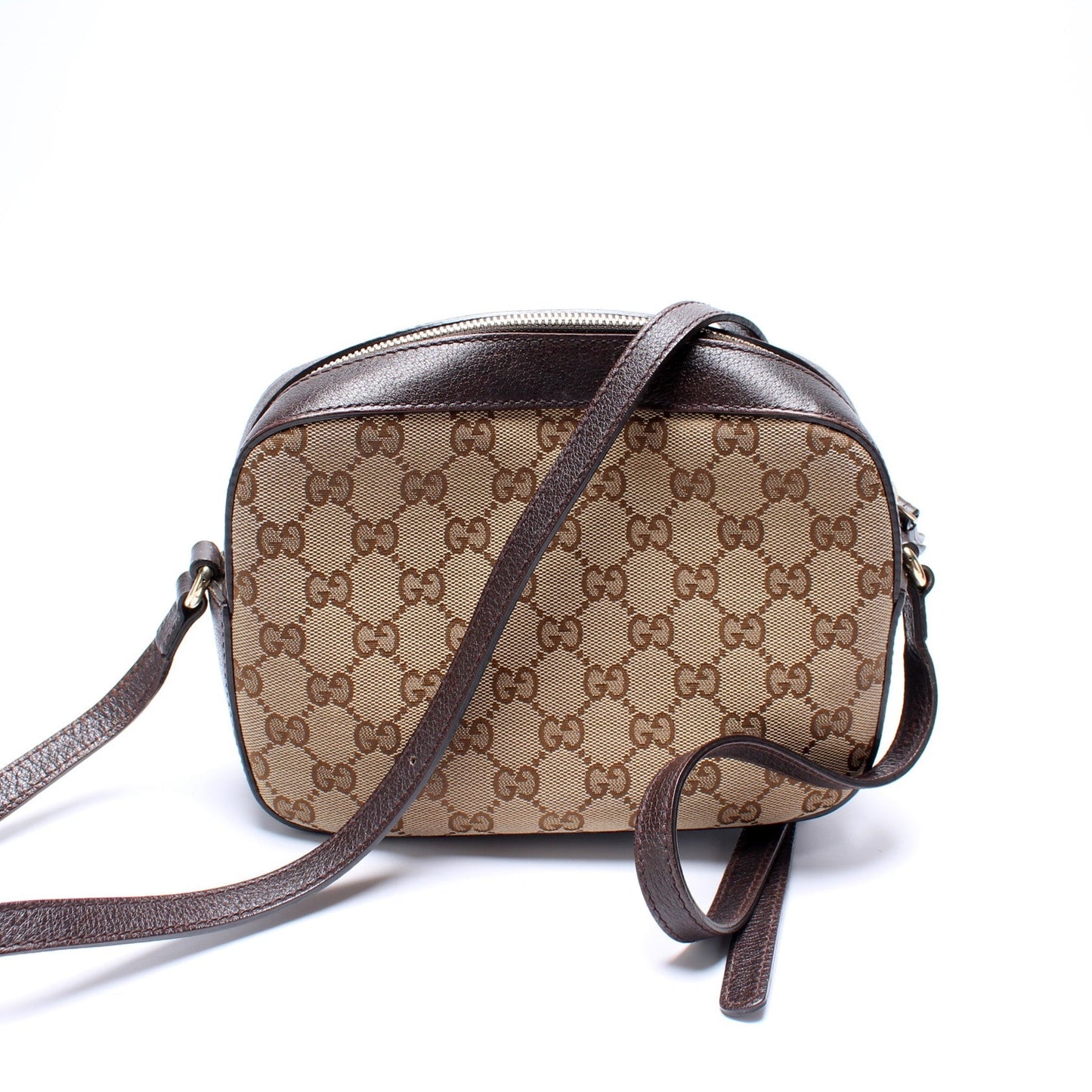 Gucci 412008 GG Canvas Bee Camera Bag